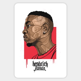 Kendrick Lamar portrait Sticker